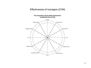 Effectiveness of managers (CVM) 
