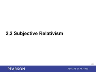 1-15
2.2 Subjective Relativism
1-15
 