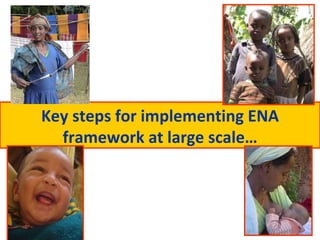 Key steps for implementing ENA framework at large scale… 