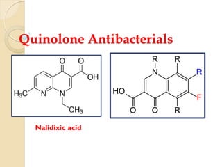 Quinolone Antibacterials
Nalidixic acid
 