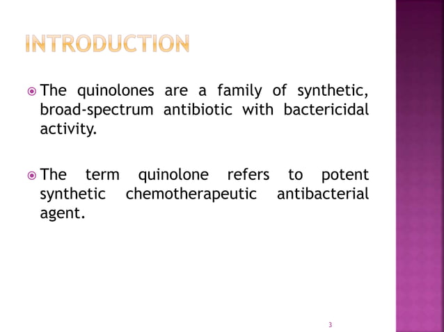 Quinolones | PPTX | Infectious Diseases | Diseases and Conditions