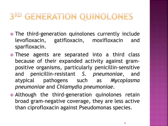 Quinolones | PPTX | Infectious Diseases | Diseases and Conditions