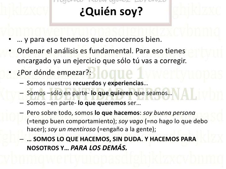 ¿Quién soy?