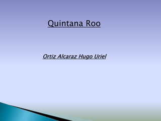Quintana Roo
Ortiz Alcaraz Hugo Uriel
 