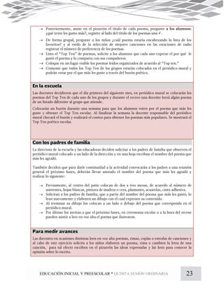 23EDUCACIÓN INICIAL Y PREESCOLAR * QUINTA SESIÓN ORDINARIA










 