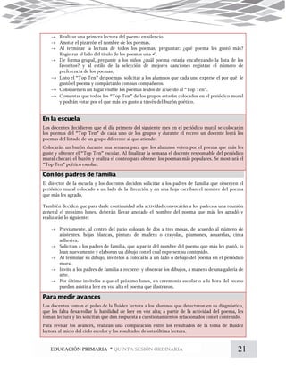 21EDUCACIÓN PRIMARIA * QUINTA SESIÓN ORDINARIA













 