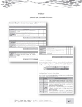 23EDUCACIÓN PRIMARIA * QUINTA SESIÓN ORDINARIA
 