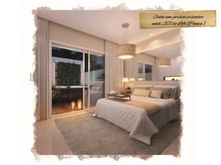 Suíte com jardim privativo:
unid. 201 do Loft Pienza 1
 