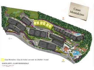 Casas Montalcino - Casas de 4 suítes com sótão de 234,45m² - 6 unds
 