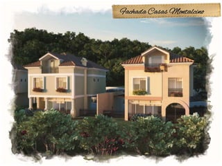 Fachada Casas Montalcino
 