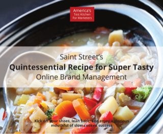 Quintessential Recipe for Super Tasty Online Brand Management 