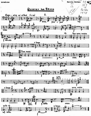 Quintet for brass - Melvin Berman