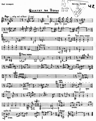 Quintet for brass - Melvin Berman