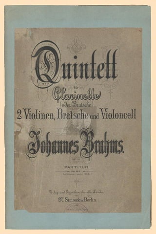 Quinteto brahms partitura
