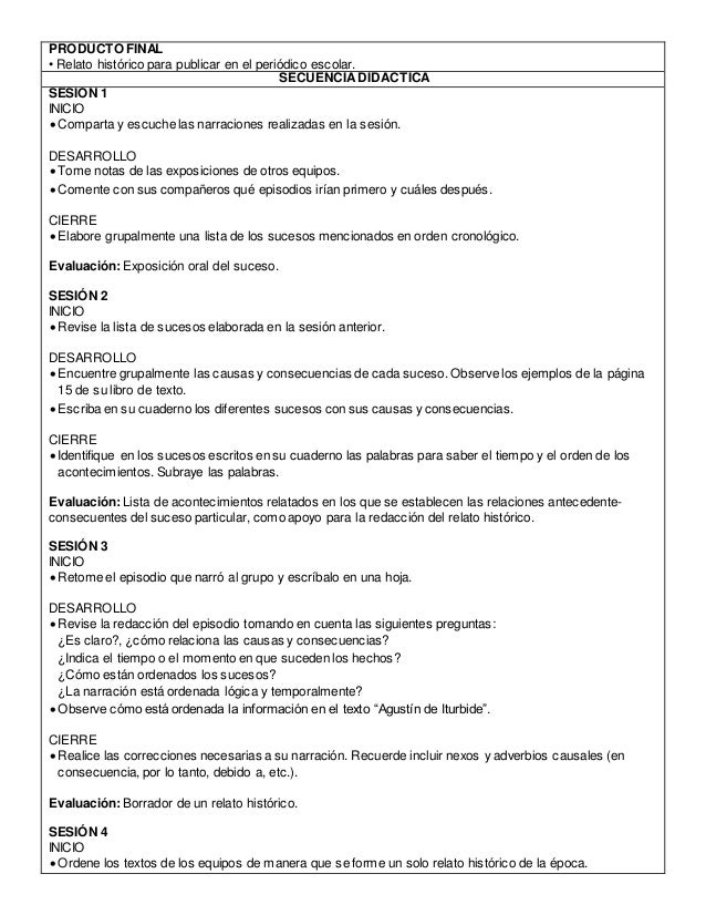 Planificacion de Quinto Grado De Primaria Ciclo 2015 2016