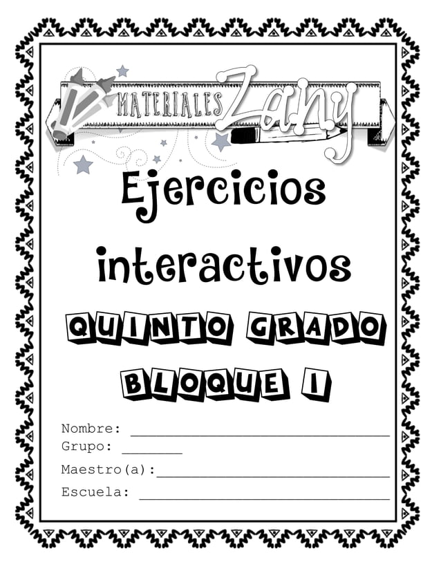 Quinto grado. Todas las materias. Material didáctico. PDF