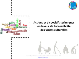 Actions et dispositifs techniques
en faveur de l’accessibilité
des visites culturelles
MOPA – Facebook - Twitter
Actions e...