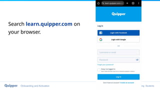Quipper Student's Orientation about using the website .pptx