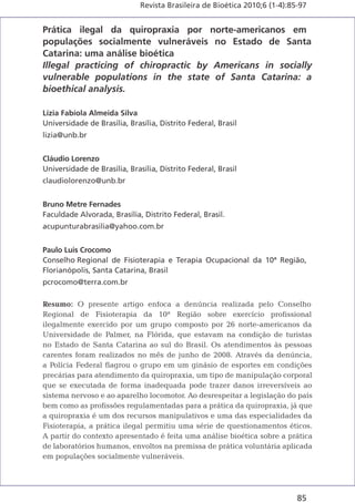 Quiropraxia é Fisioterapia