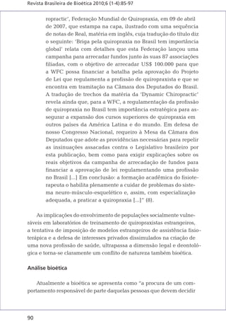 Quiropraxia é Fisioterapia