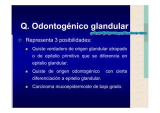Quistes de la region maxilofacial