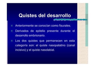 Quistes de la region maxilofacial