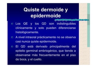 Quistes de la region maxilofacial