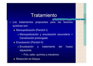 Quistes de la region maxilofacial