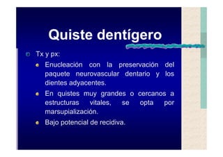 Quistes de la region maxilofacial
