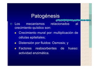 Quistes de la region maxilofacial
