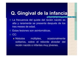 Quistes de la region maxilofacial