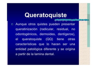 Quistes de la region maxilofacial