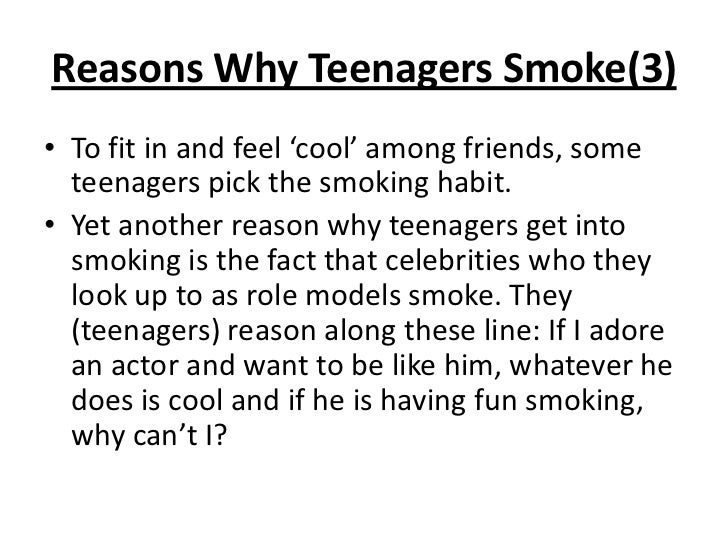 Essay smoking habit among students