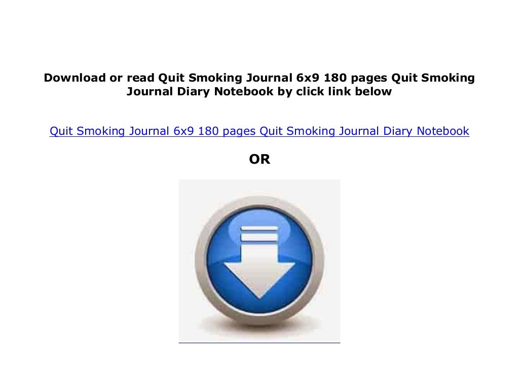 [FREE_DOWNLOAD] LIBRARY Quit Smoking Journal 6x9 180 pages Quit Smo…