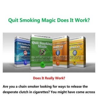 Quit smoking magic does it work?