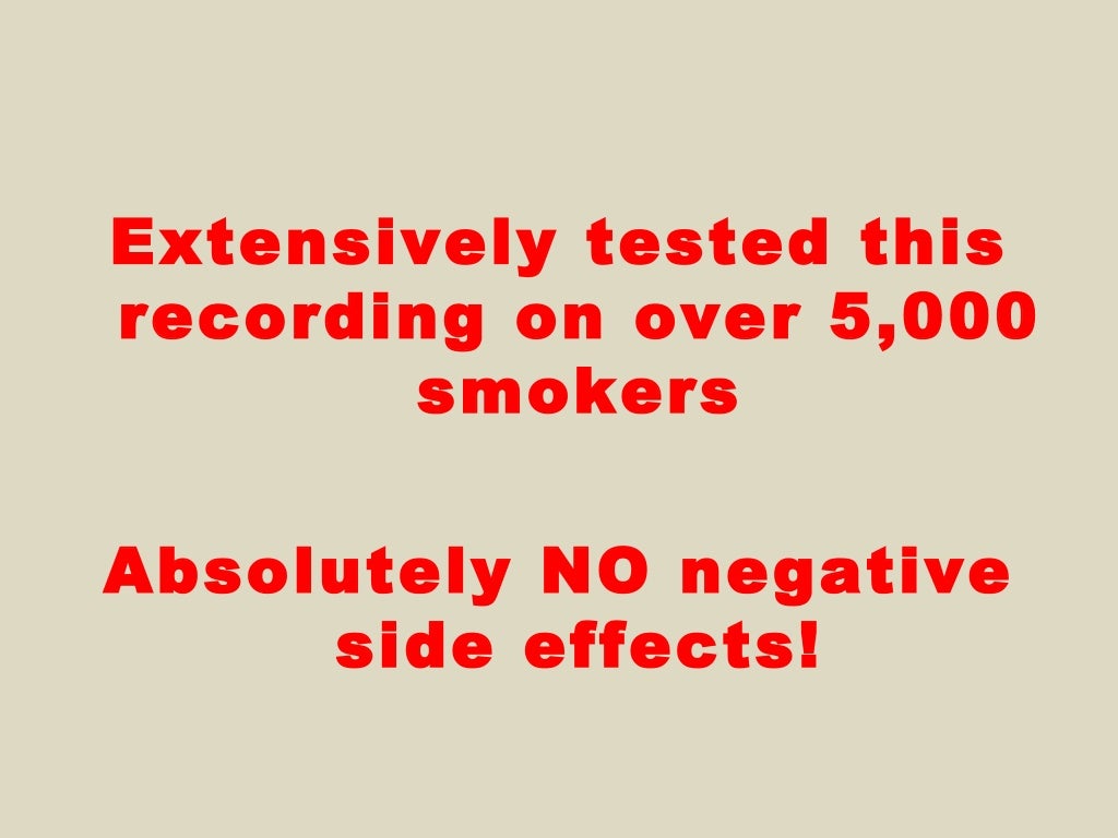 Quit smoking side effects timeline