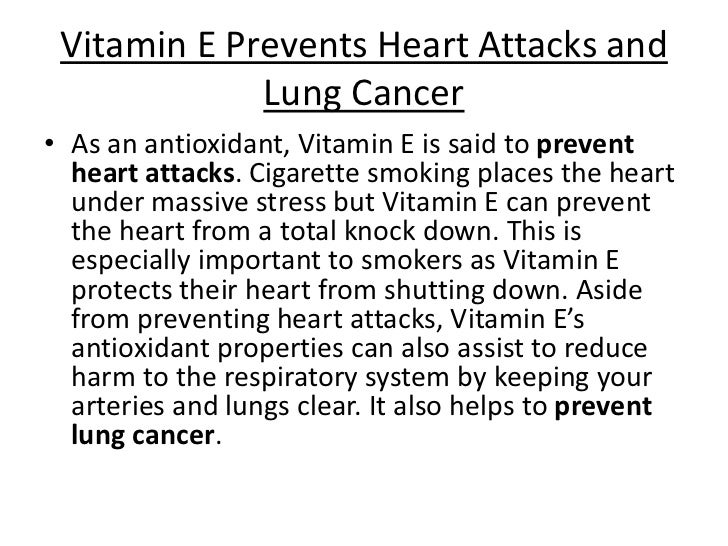 Quit smoking with vitamin e