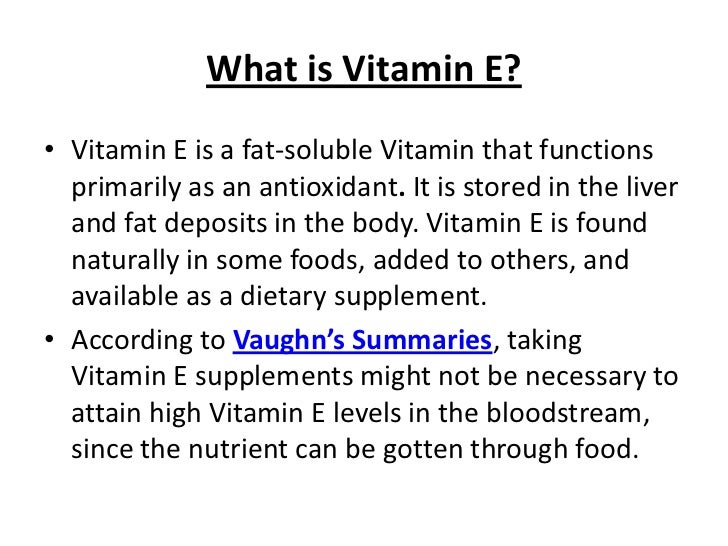 Quit Smoking With Vitamin E