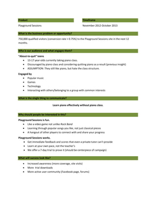 Digital Strategy F. Diaz Brief and Communications Framework