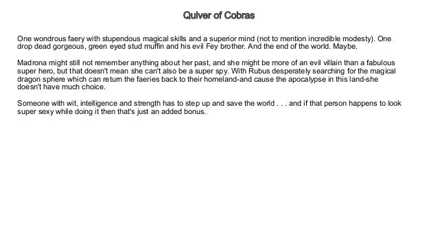 quiver meaning cobras