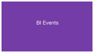 BI Events
 