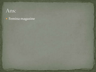 Femina magazineAns: