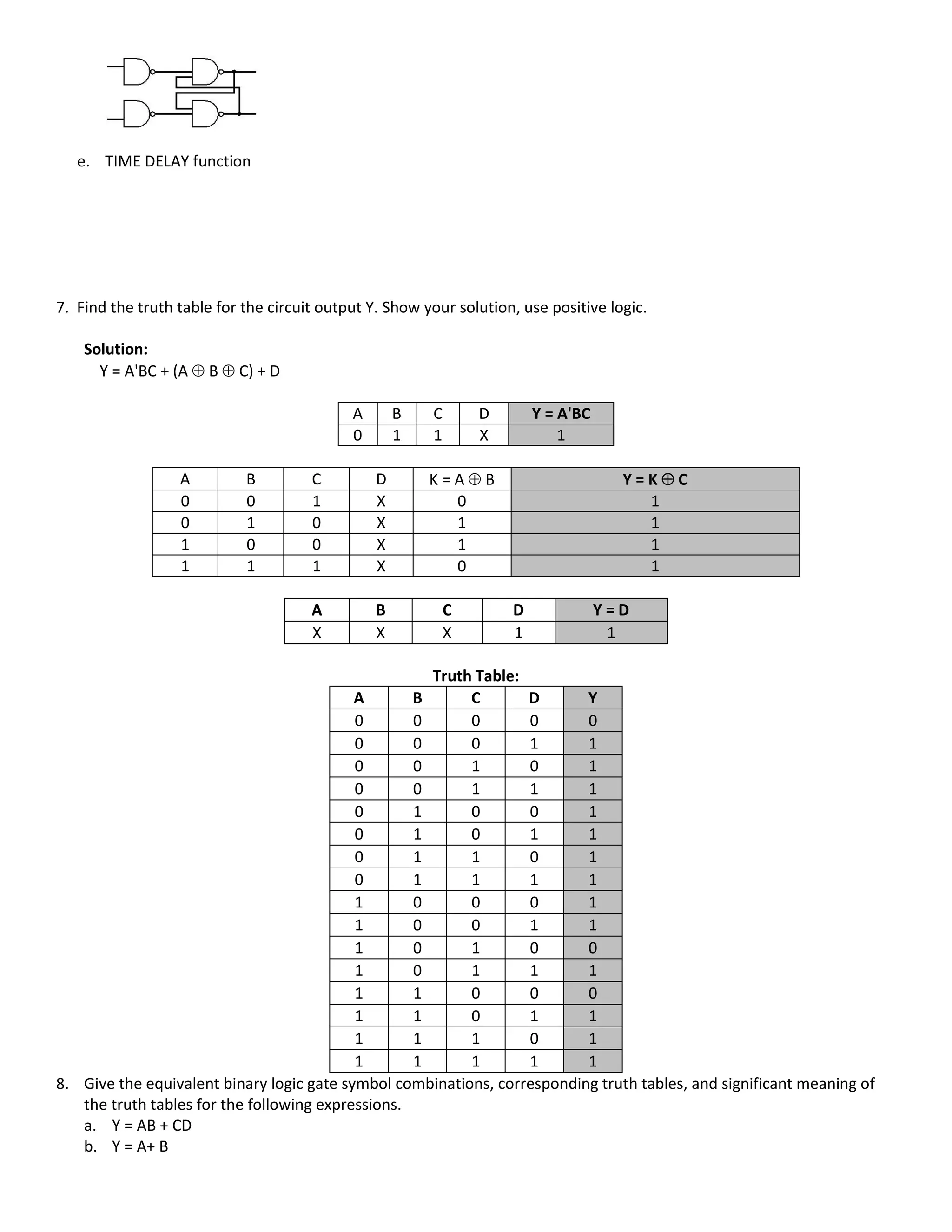 boolean algebra exercises | PDF | Programming Languages | Computing