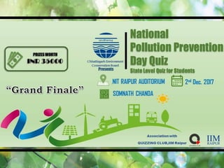 National Pollution Prevention Day Quiz (Grand Finale)