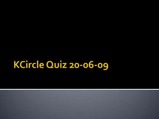 KCircle Quiz 20-06-09 