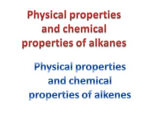 Quiz 2 alkane and alkene with answers | PPT