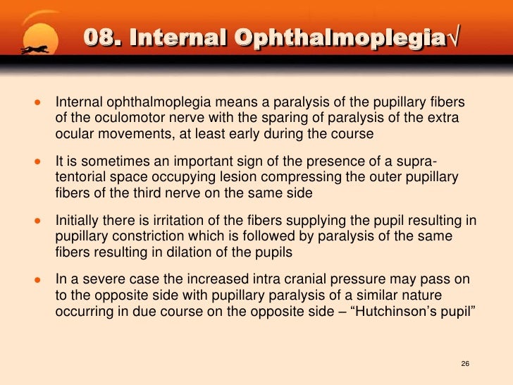 Quiz 25 On Ophthalmoplegia
