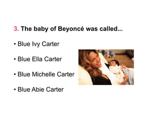 Quiz about beyoncé | PPTX