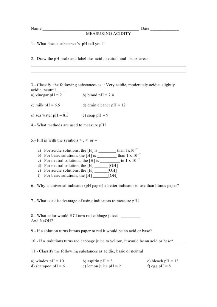 Quiz Acids And Bases 5