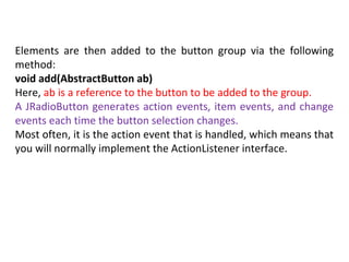 Abstractbutton Quiz app(j tabbed pane,jdialog,container,actionevent,jradiobutton ...